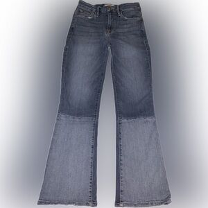 Frame Denim Le Crop Mini Boot Cut Color Block Patchwork Cropped Jeans 25 Kick